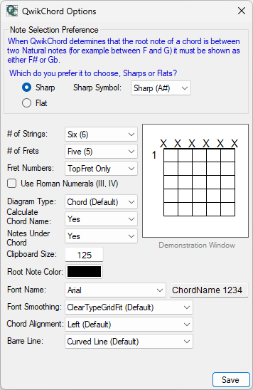 QwikChord Guitar Chord Diagram Generator
