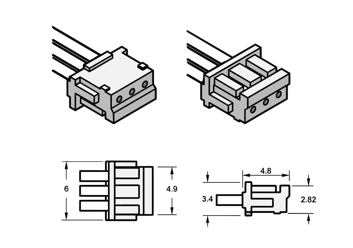 POT-016 One Concentric EQ Pot with JST Connector (Righthand)