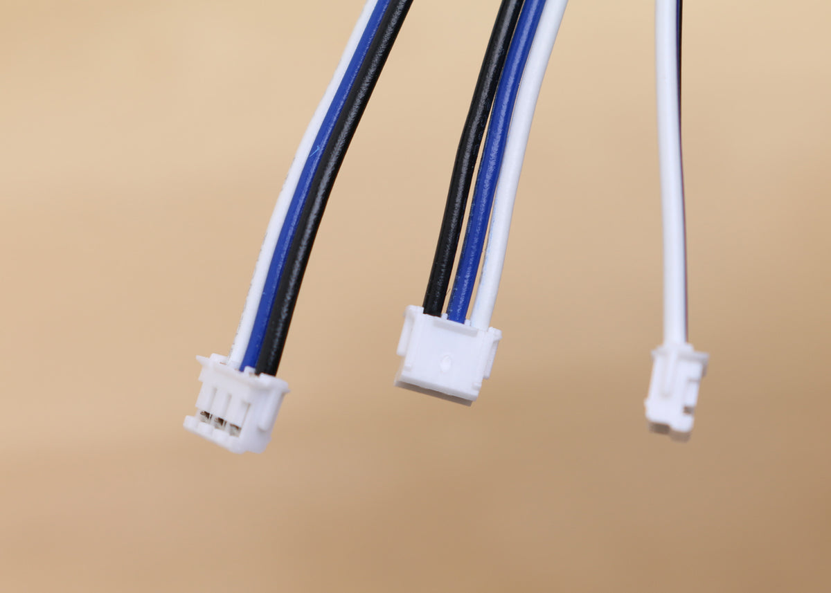 POT-008 Two EQ Pots with JST connectors (Concentric + Knurled-shaft, Righthand)