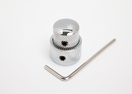 Chrome Metal Concentric Knob, 8mm/6mm Set Screw