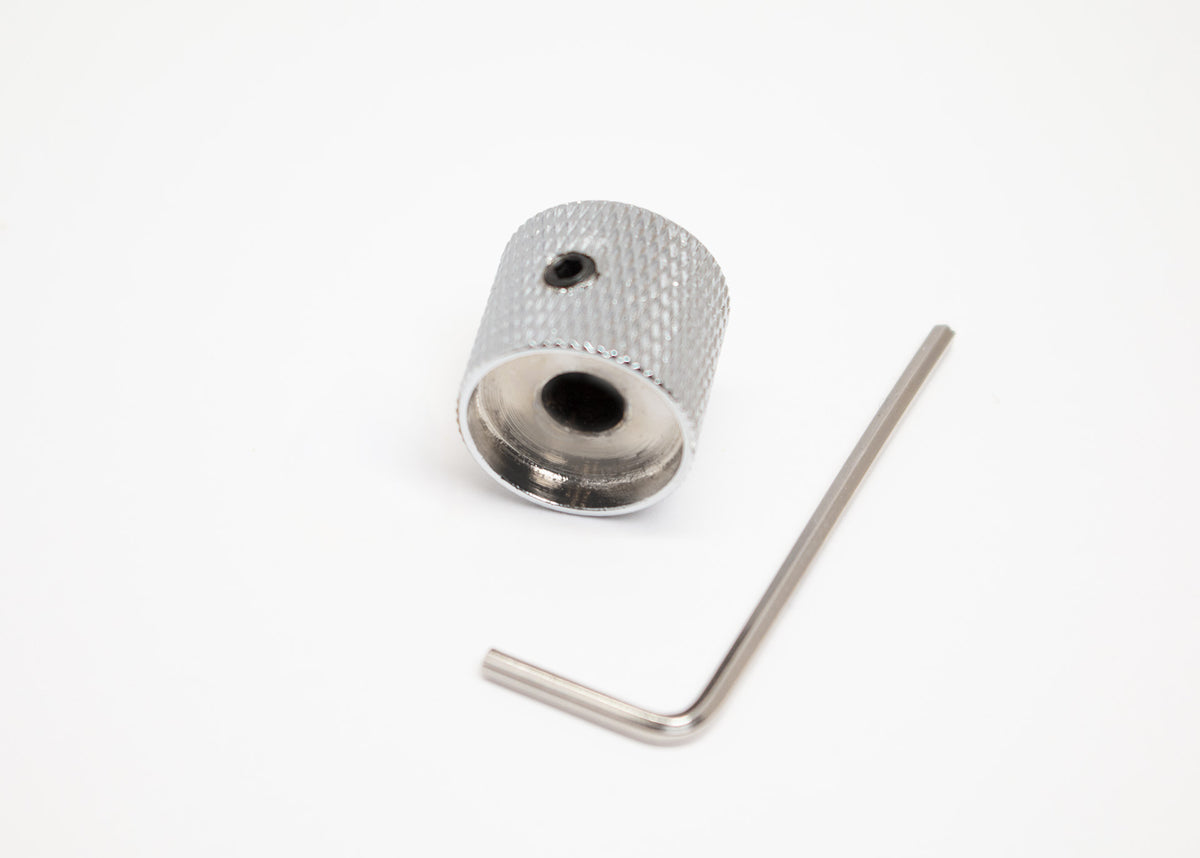 Chrome Metal Dome Knob, 6mm Set Screw