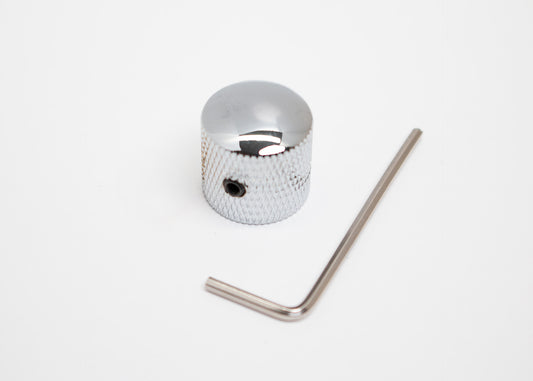 Chrome Metal Dome Knob, 6mm Set Screw