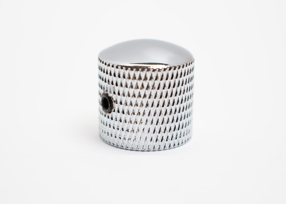 Chrome Metal Dome Knob, 6mm Set Screw