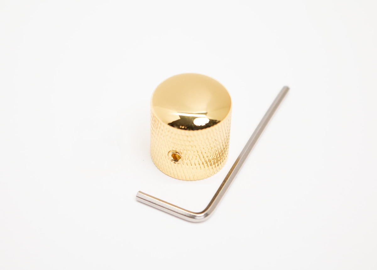 Gold Metal Dome Knob, 6mm Set Screw