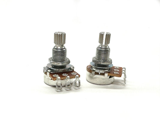 LHZ-B100K EQ Potentiometers, 100k Linear, Center Detent, 17mm (I pair)