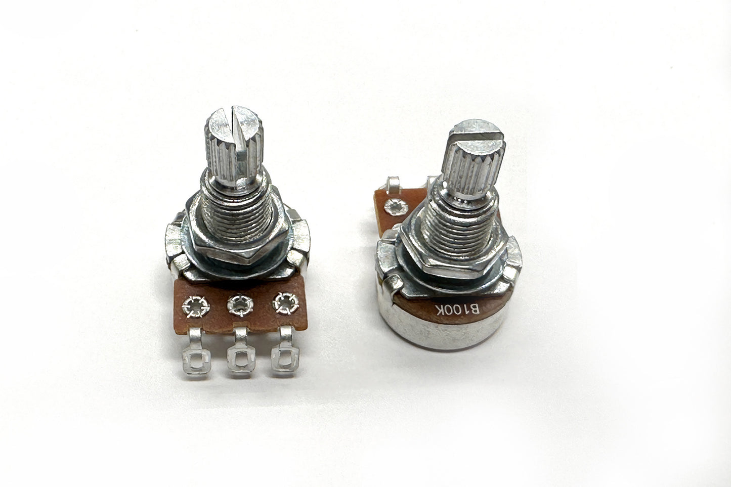 LHZ-B100K EQ Potentiometers, 100k Linear, Center Detent, 17mm (I pair)