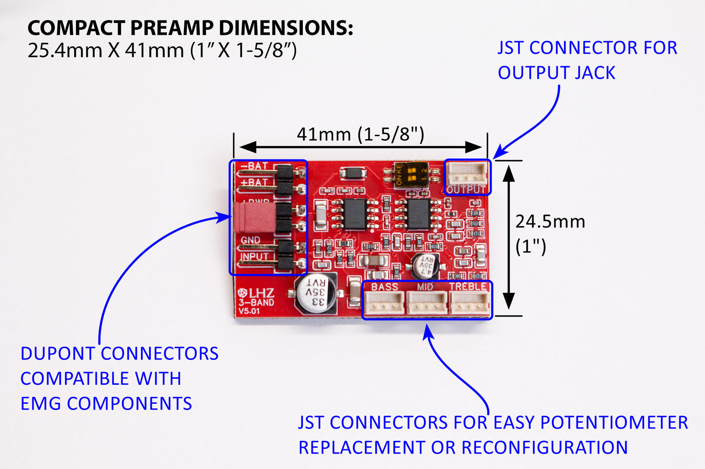 LHZ-05 3-Band Preamp Kit