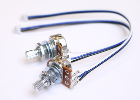 POT-017 Two EQ Pots with JST Connector (Knurled Lefthand)