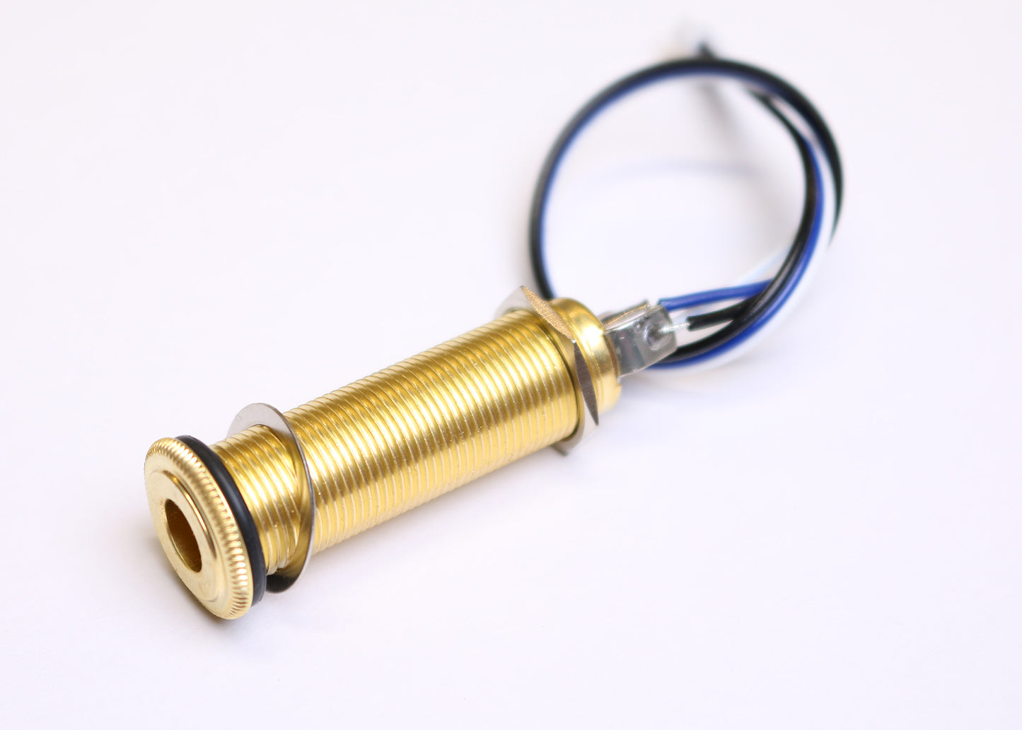 TRS007 JST Prewired Jack (Switchcraft 152 Brass)